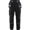 Blaklader Flame Resistant Craftsman Trousers, Black/Grey