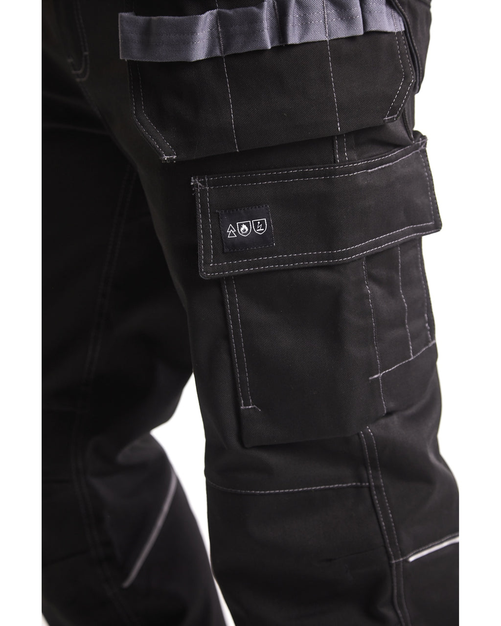 Blaklader Flame Resistant Craftsman Trousers, Black/Grey (5)