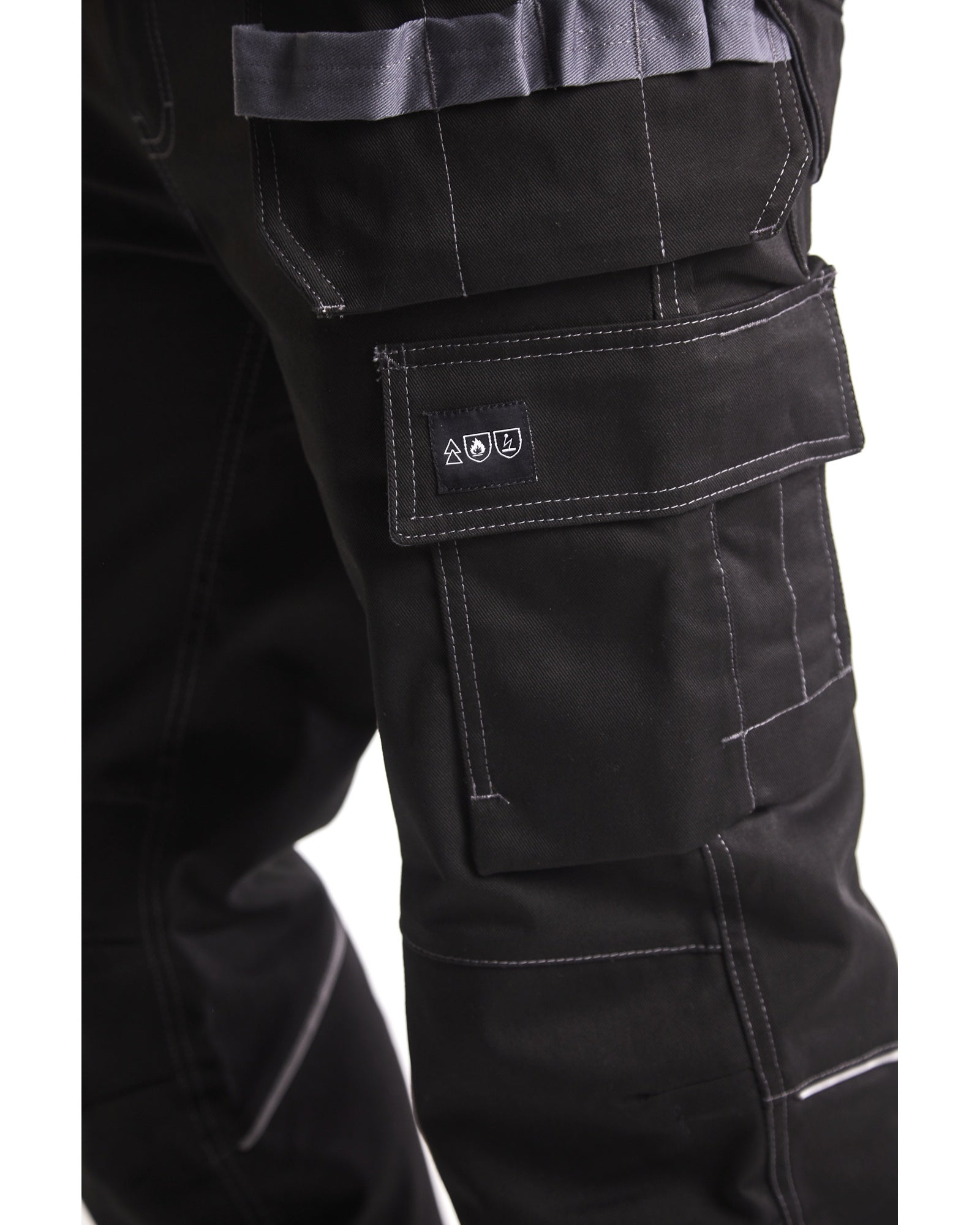 Blaklader Flame Resistant Craftsman Trousers, Black/Grey (5)