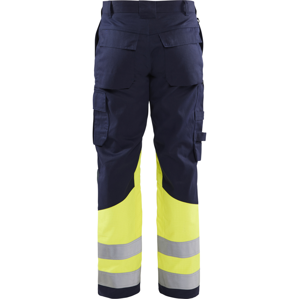 Blaklader Multi-Norm Work Trousers, Navy/ Yellow (4)