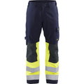Blaklader Multi-Norm Work Trousers, Navy/ Yellow