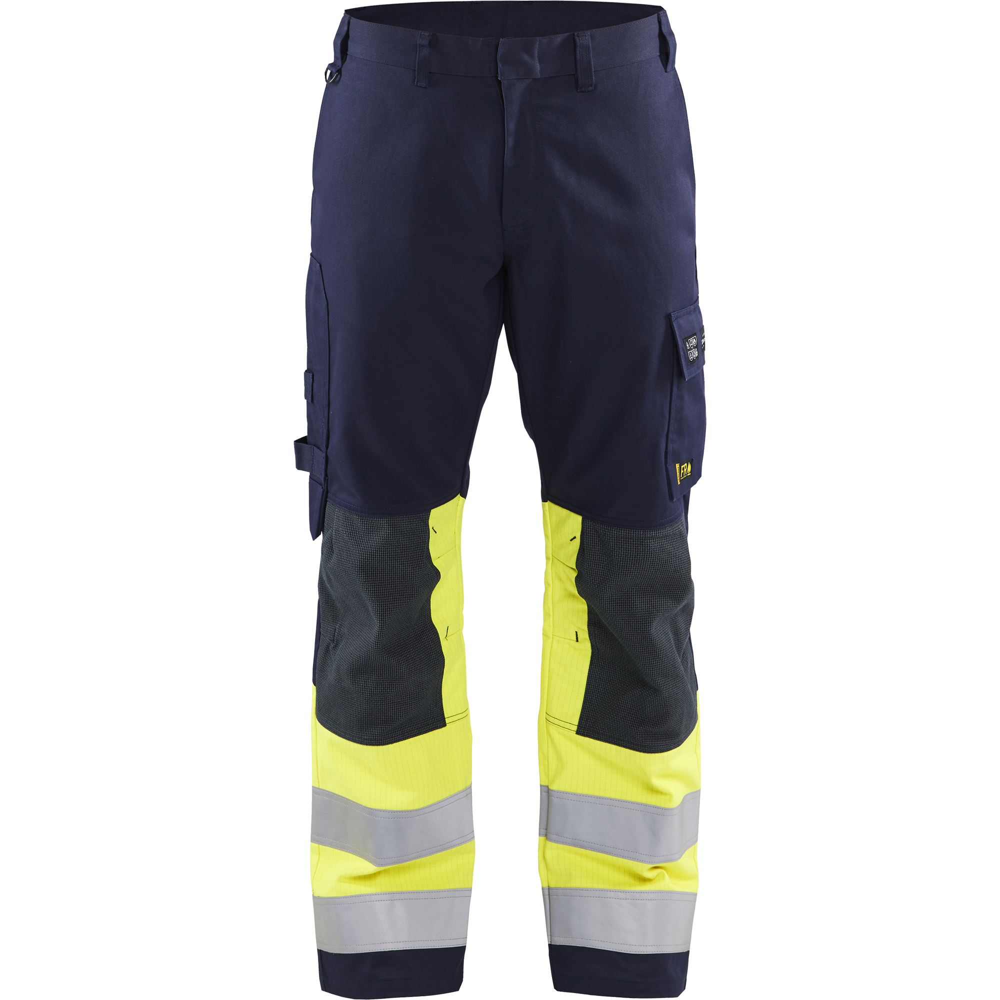 Blaklader Multi-Norm Work Trousers, Navy/ Yellow