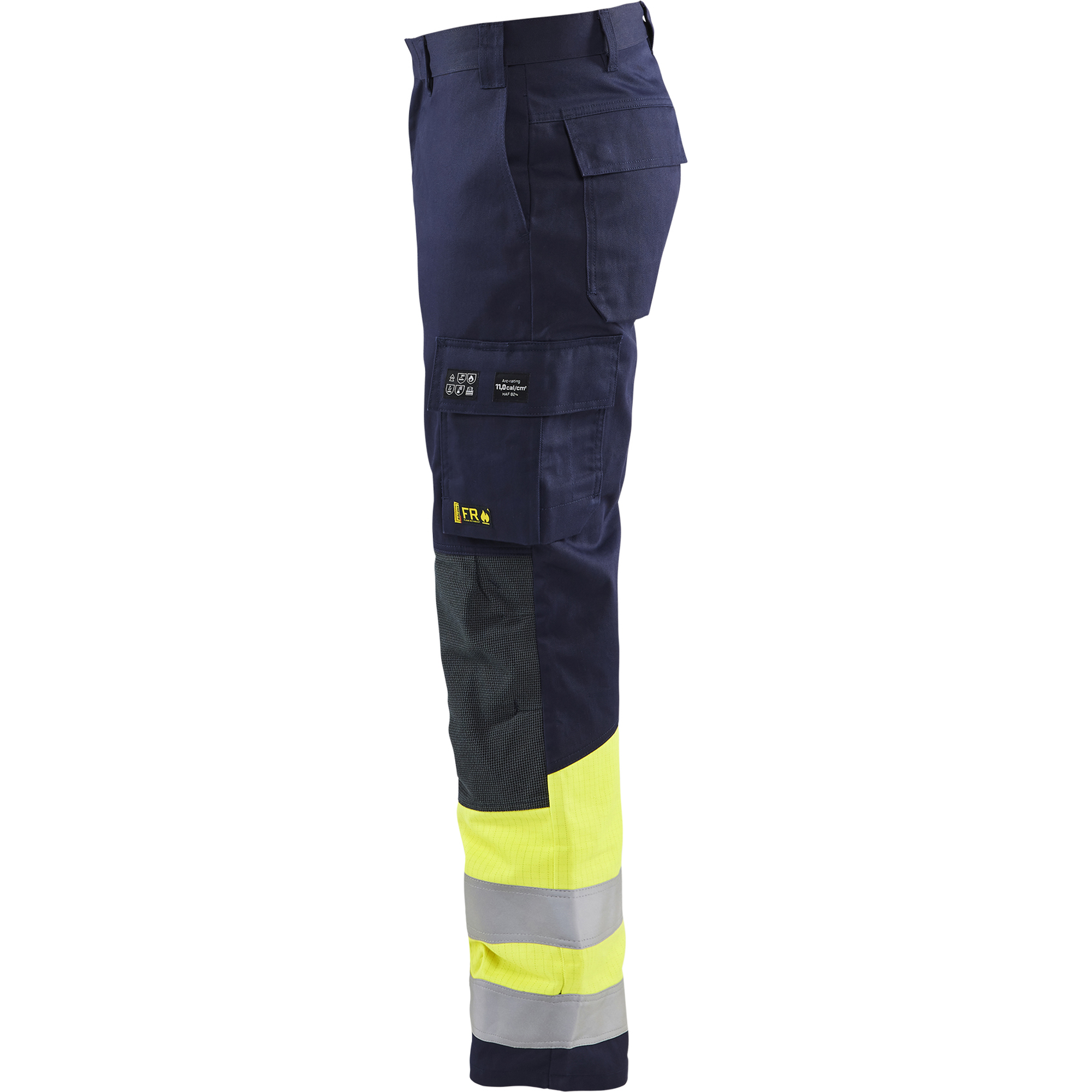Blaklader Multi-Norm Work Trousers, Navy/ Yellow (3)