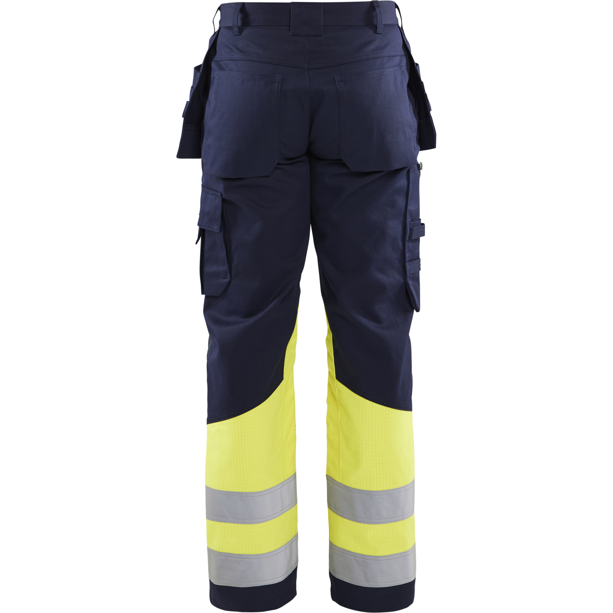 Blaklader Multi-Norm Craftsman Work Trousers, Navy Blue/ Yellow (4)