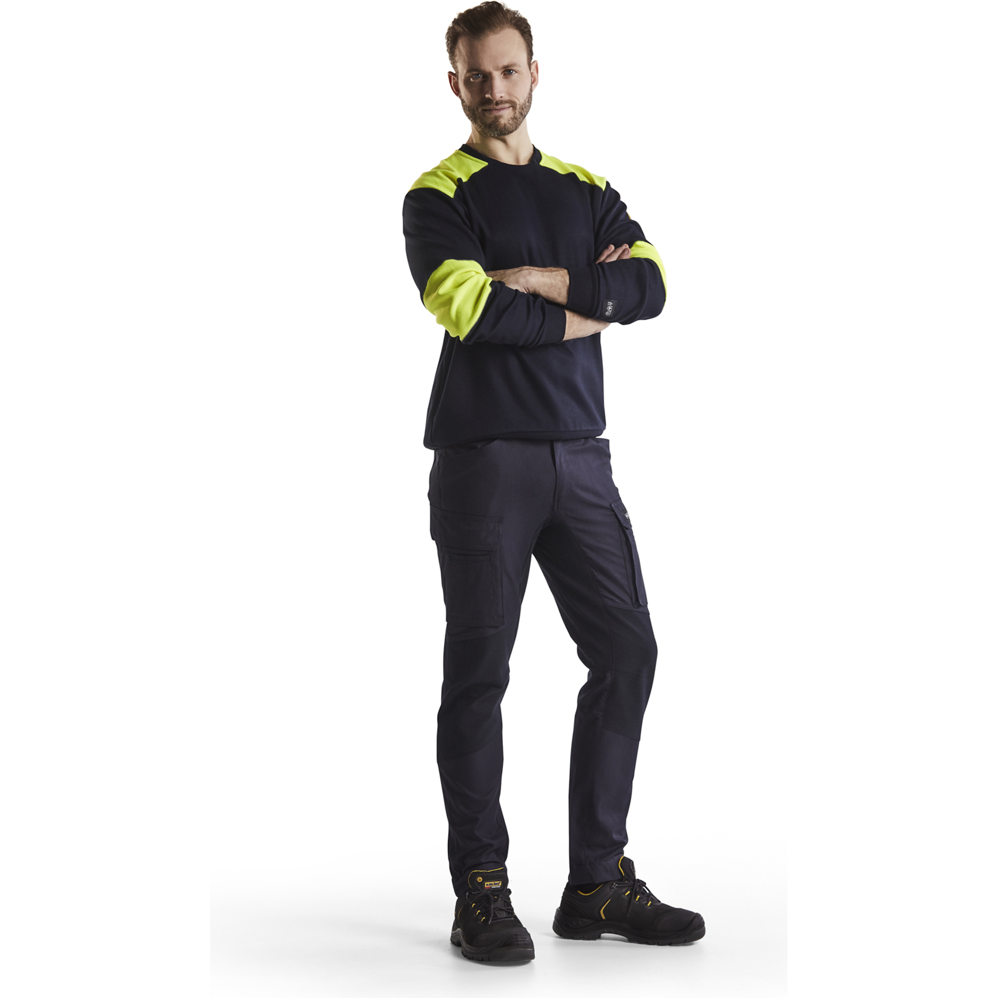 Blaklader Stretch Flame Resistant Work Trousers, Navy Blue (4)