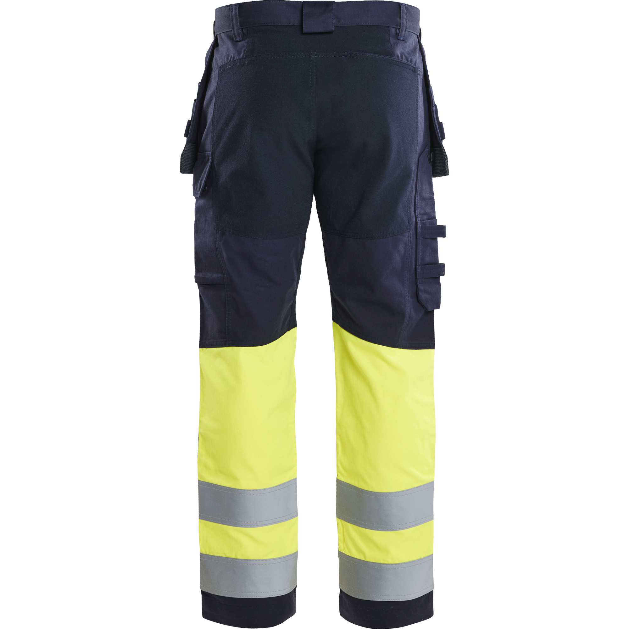 Blaklader Multinorm Stretch Work Trousers, Navy Blue/ Yellow (4)
