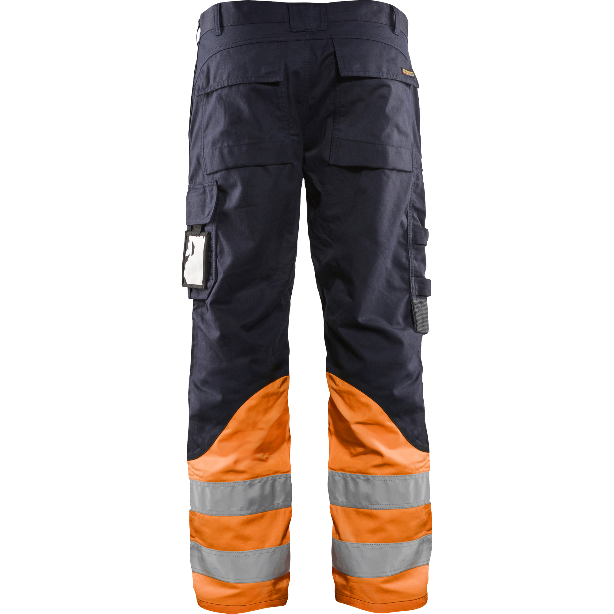 Blaklader Multinorm Work Trousers, Navy/Orange (4)