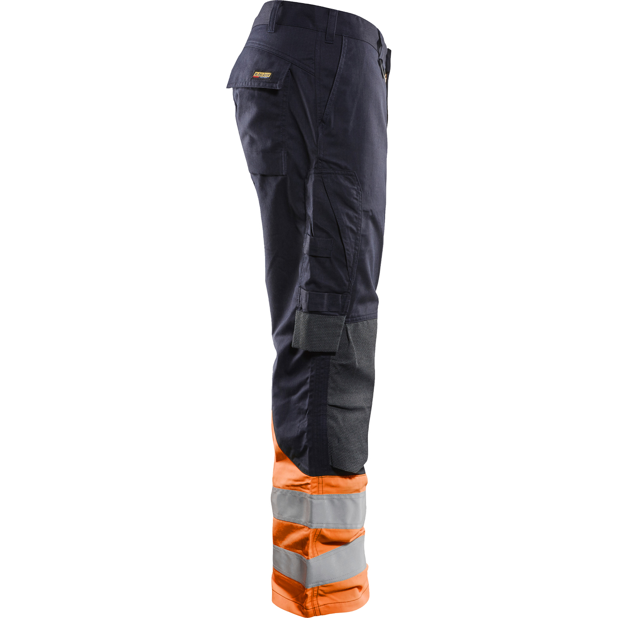 Blaklader Multinorm Work Trousers, Navy/Orange (2)