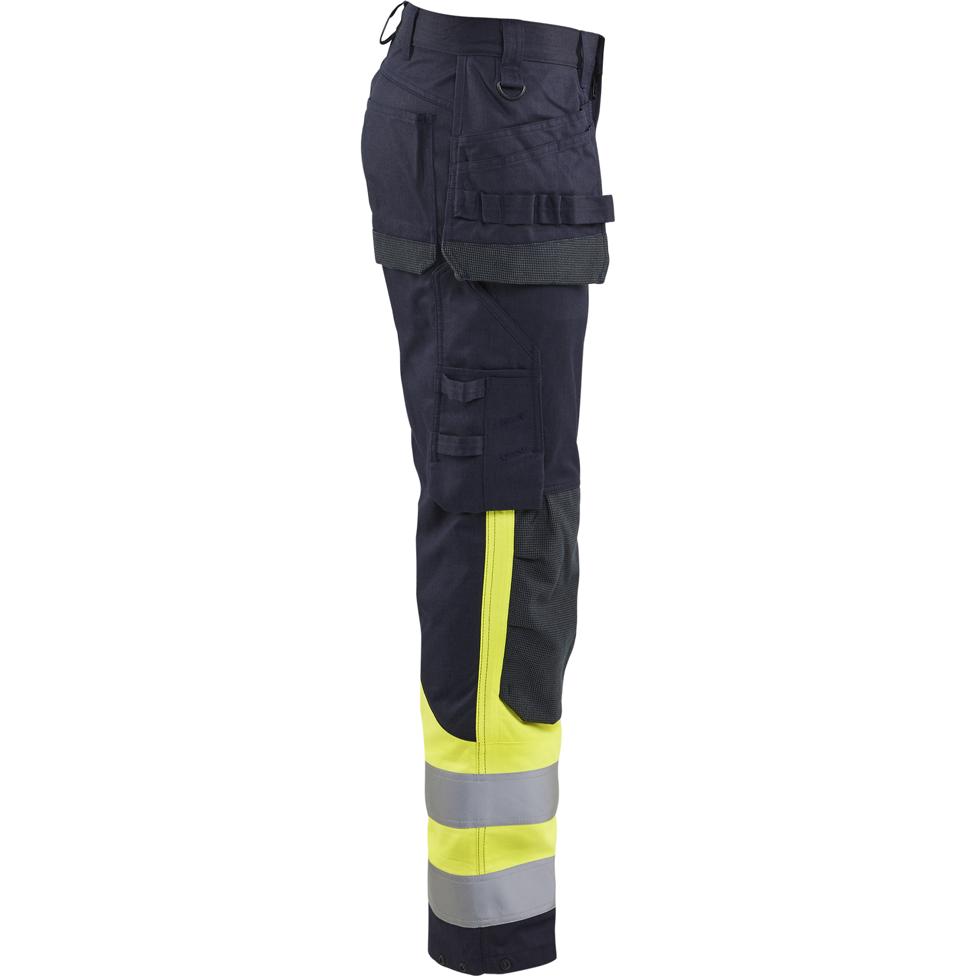 Blaklader Multi-Norm Work Trousers, Navy/ Yellow (2)