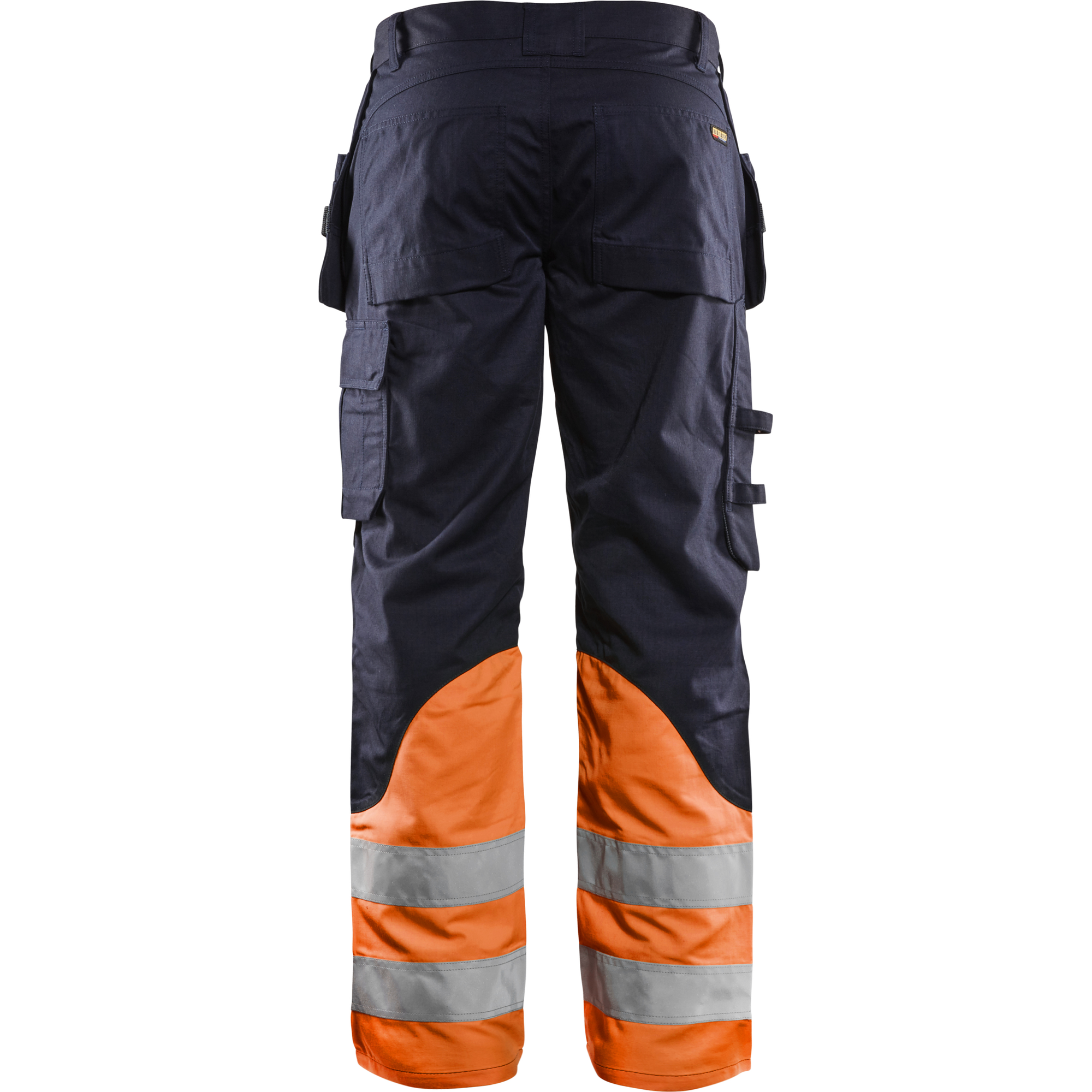 Blaklader Multinorm Work Trousers, Navy/Orange (4)