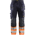 Blaklader Multinorm Work Trousers, Navy/Orange
