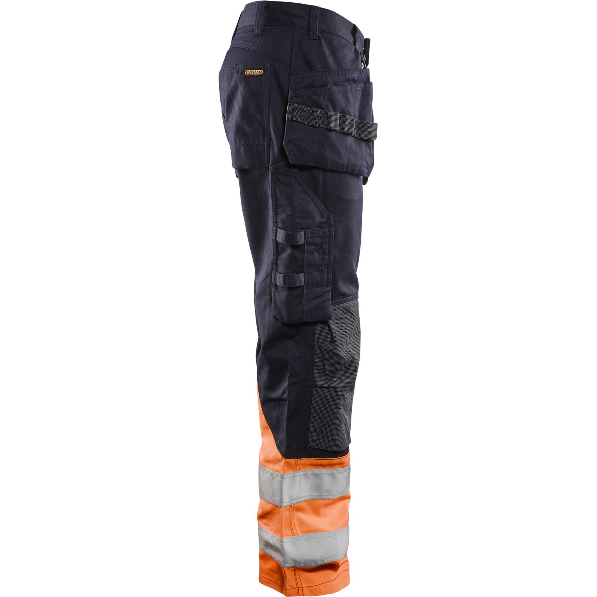 Blaklader Multinorm Work Trousers, Navy/Orange (2)