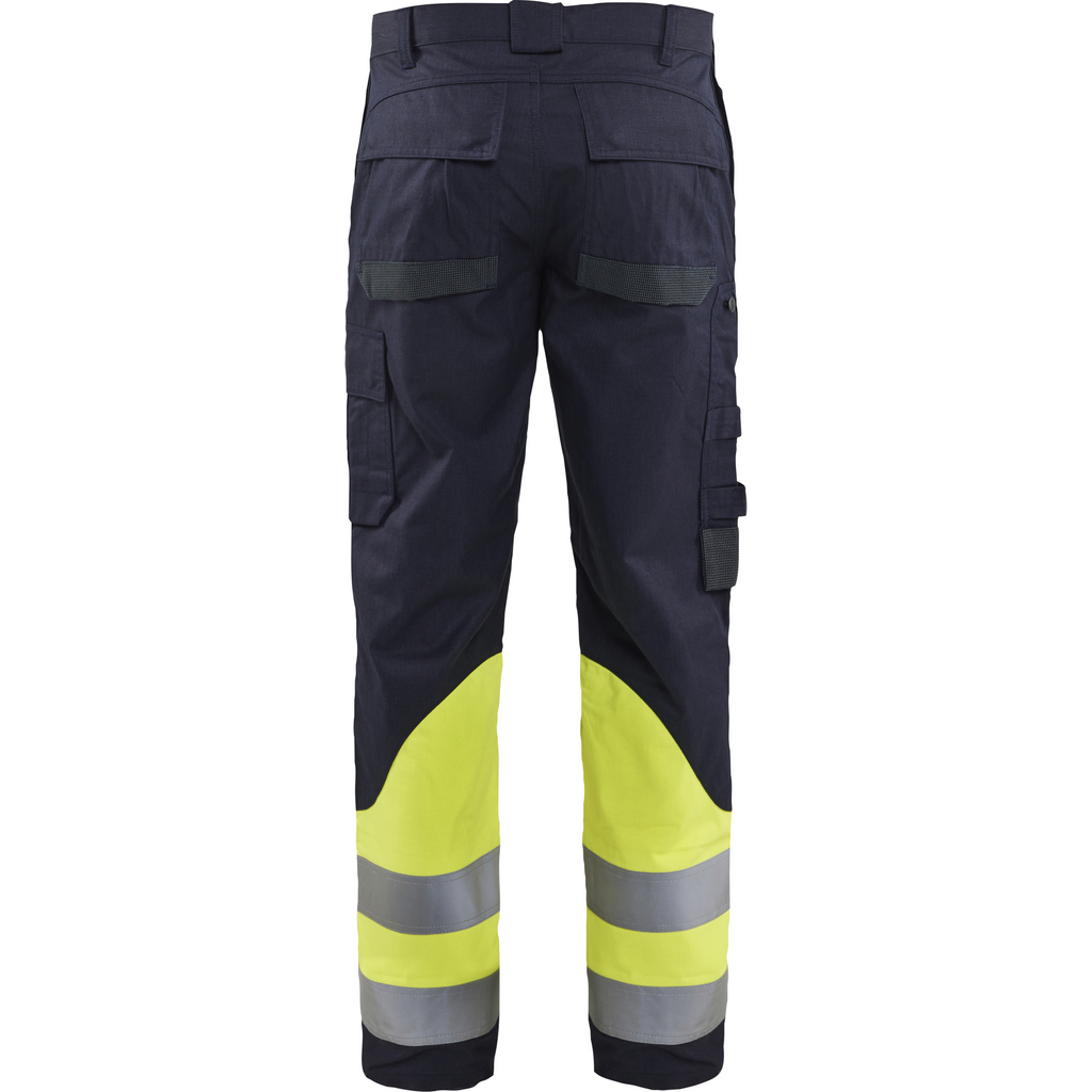 Blaklader APC 2 Multinorm Work Trousers, Navy/ Yellow (4)