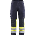 Blaklader APC 2 Multinorm Work Trousers, Navy/ Yellow