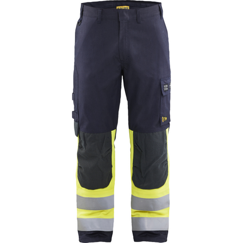 Blaklader APC 2 Multinorm Work Trousers, Navy/ Yellow
