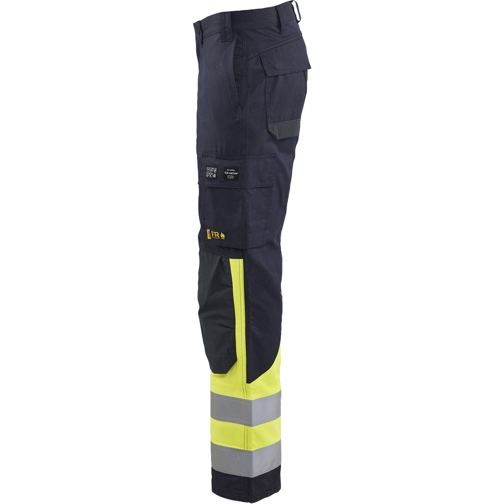 Blaklader APC 2 Multinorm Work Trousers, Navy/ Yellow (3)