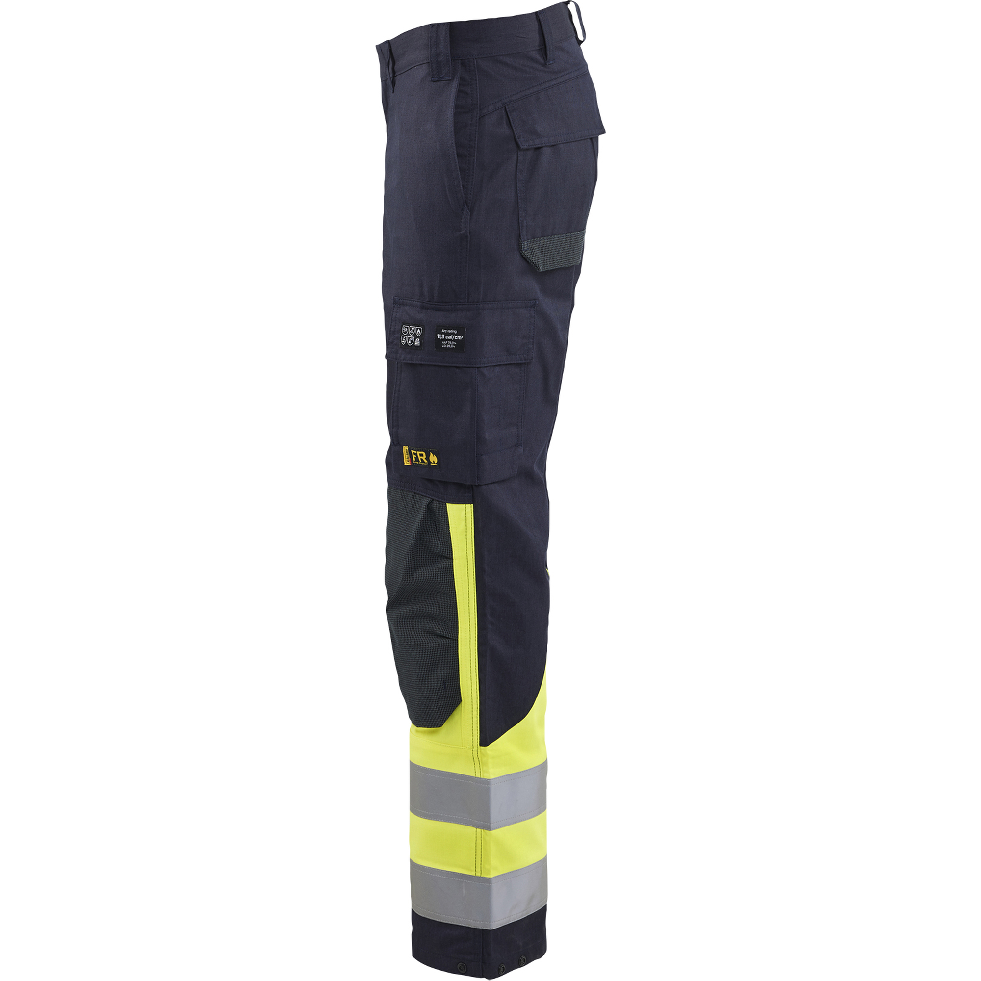 Blaklader APC 2 Multinorm Work Trousers, Navy/ Yellow (3)