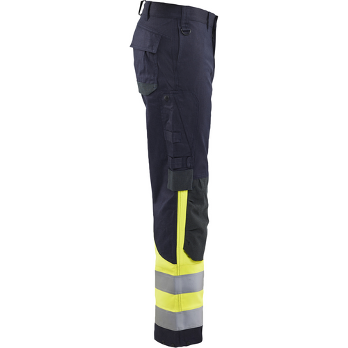 Blaklader APC 2 Multinorm Work Trousers, Navy/ Yellow (2)