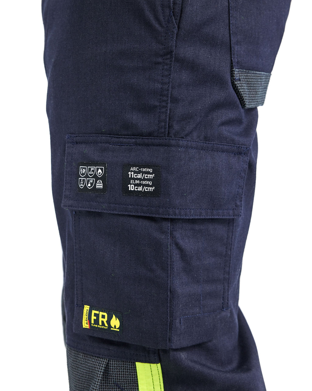 Blaklader APC 2 Multinorm Work Trousers, Navy/ Yellow (6)