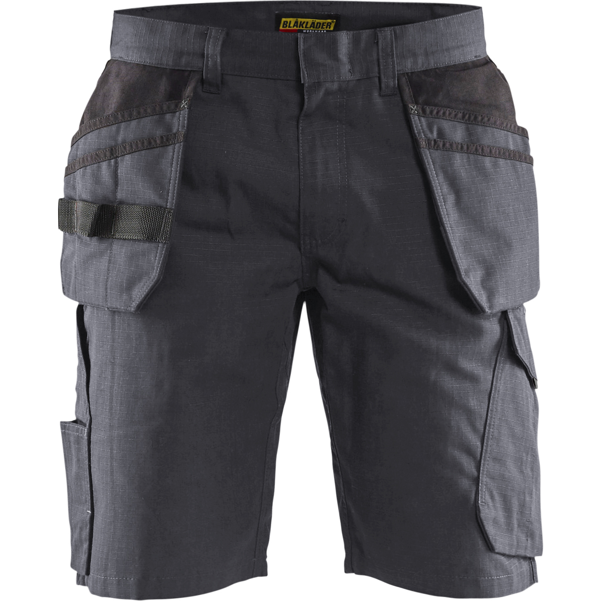 Blaklader Shorts with Nail Pockets, Medium Grey/Black