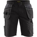 Blaklader Shorts with Nail Pockets, Black/Dark Grey