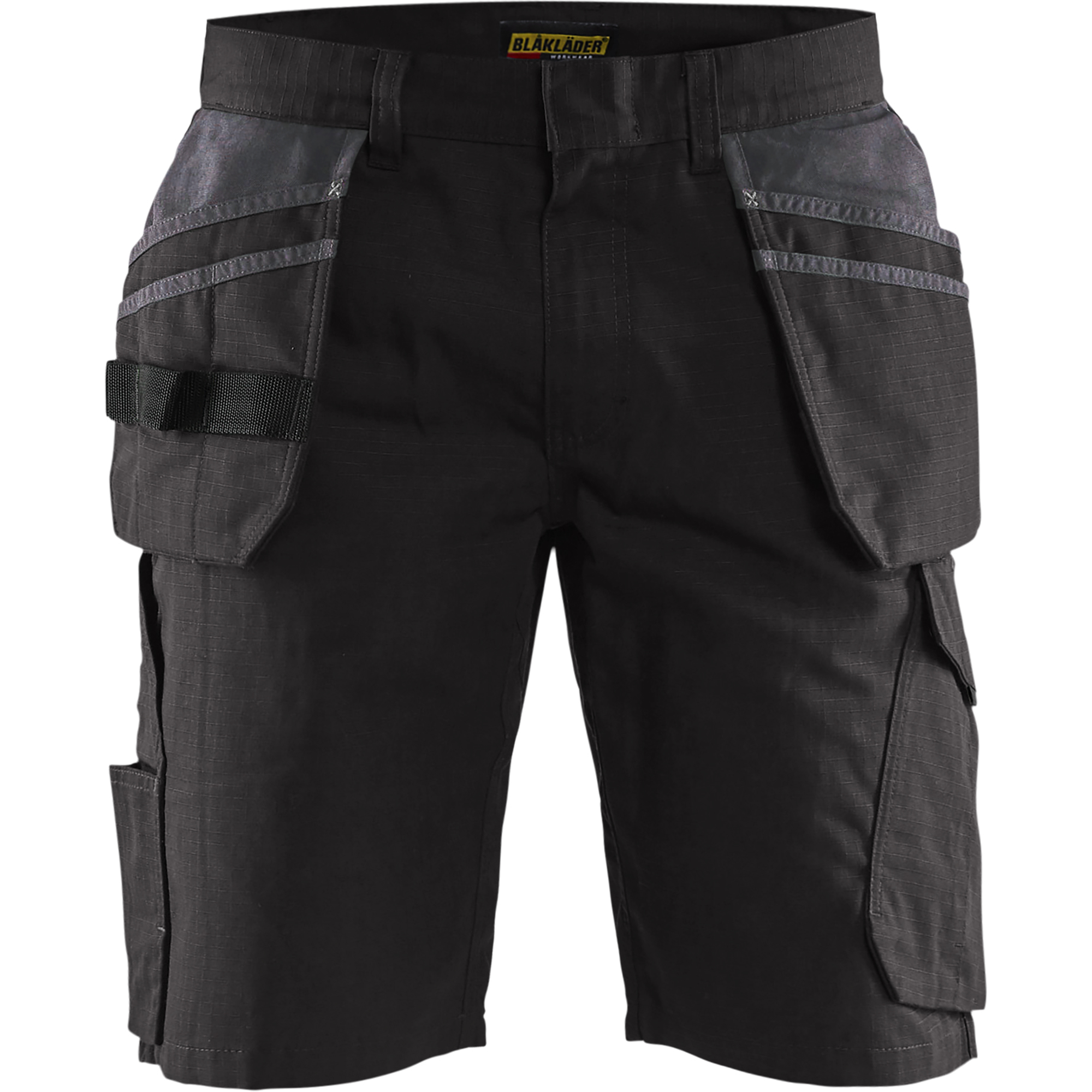 Blaklader Shorts with Nail Pockets, Black/Dark Grey