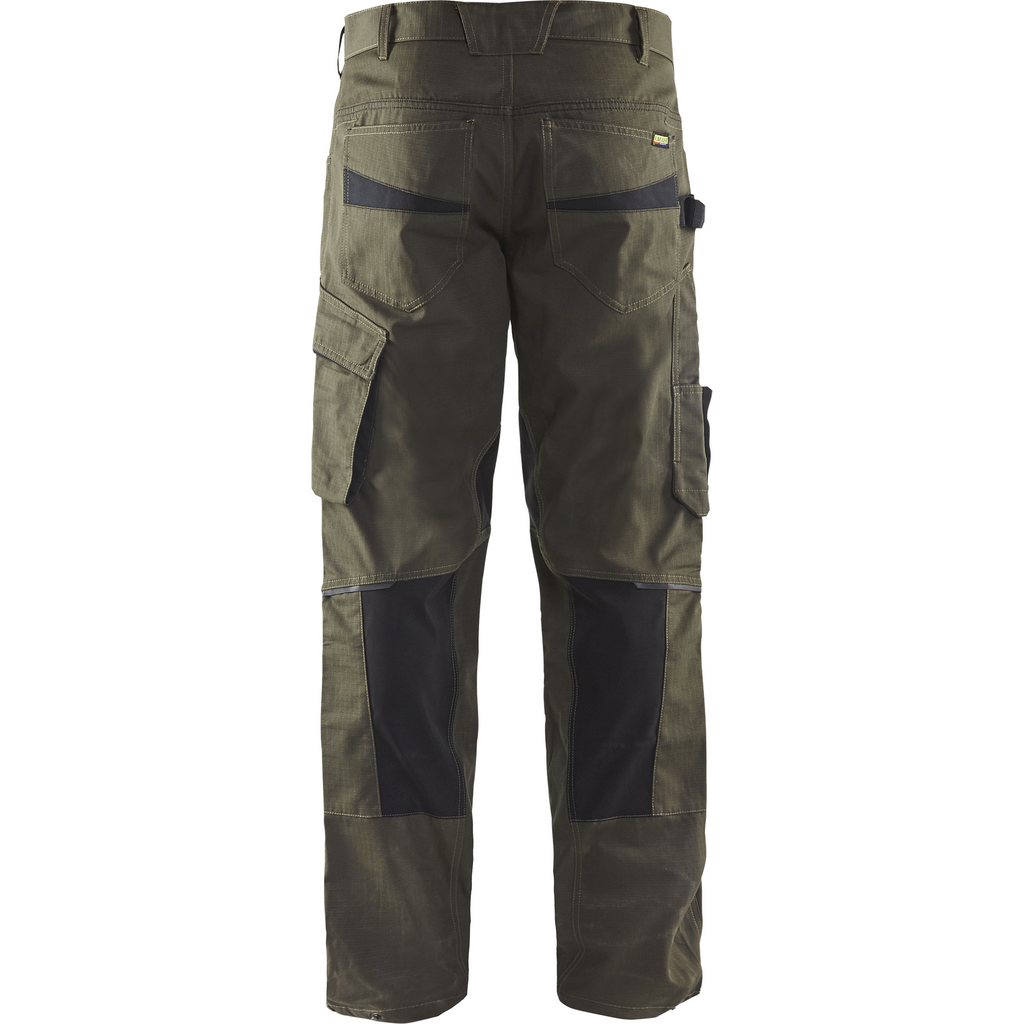 Blaklader Stretch Work Trousers, Dark Olive Green/Black (4)