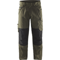 Blaklader Stretch Work Trousers, Dark Olive Green/Black