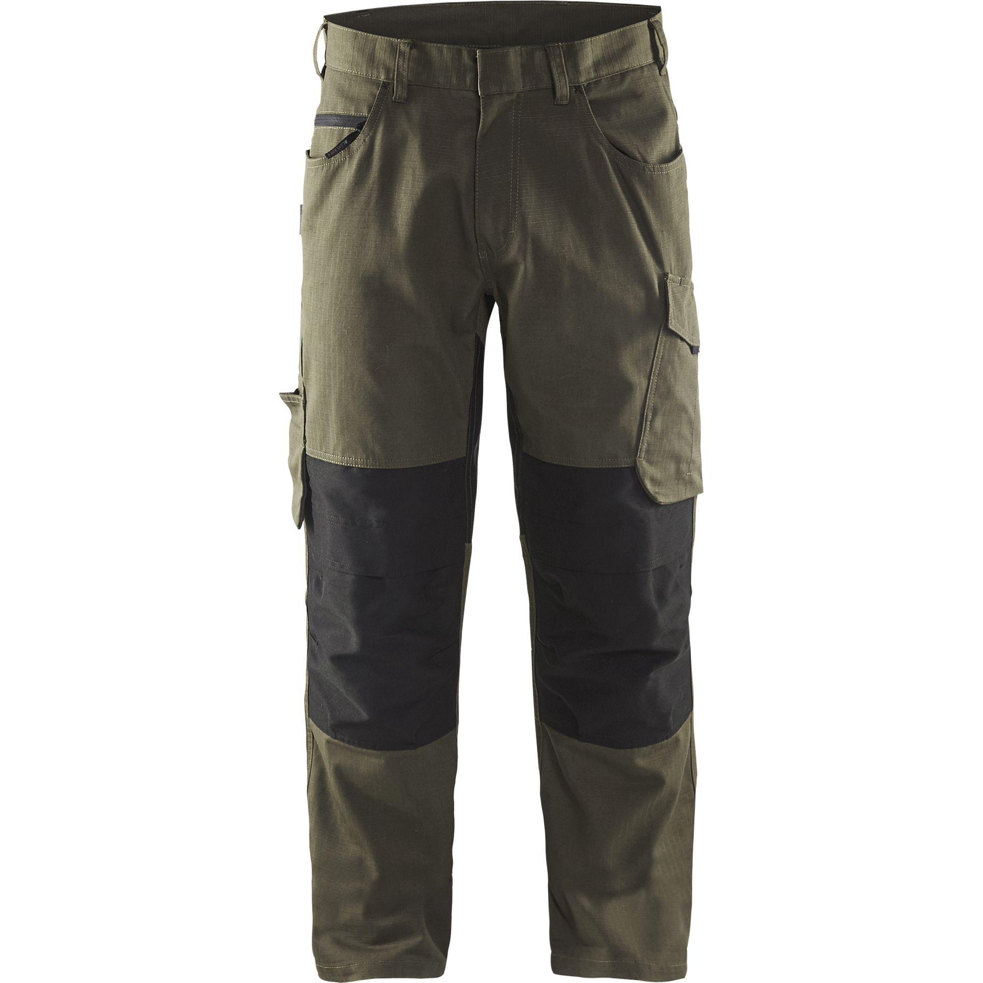 Blaklader Stretch Work Trousers, Dark Olive Green/Black