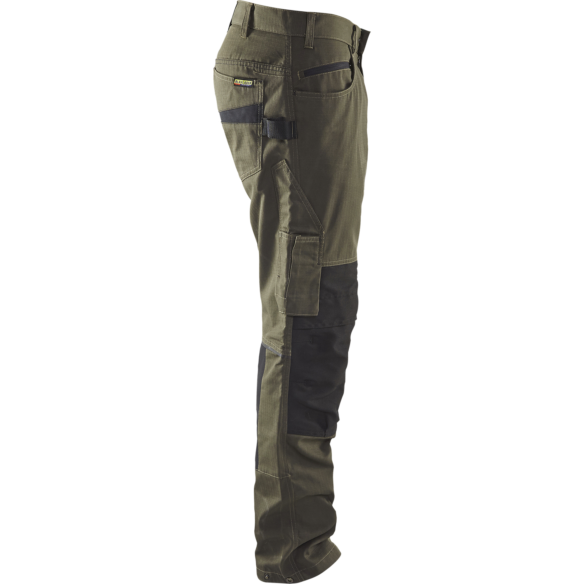 Blaklader Stretch Work Trousers, Dark Olive Green/Black (2)