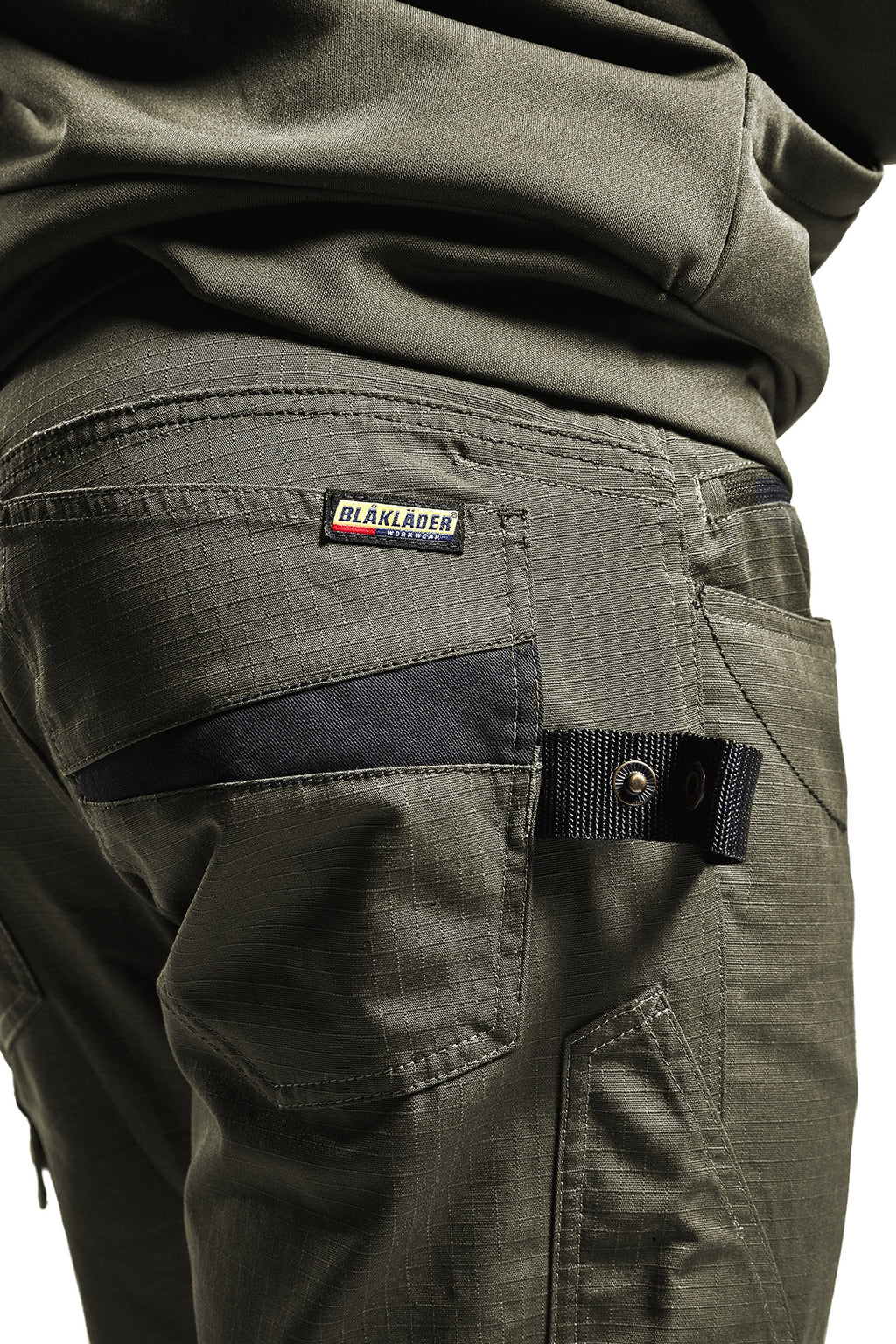 Blaklader Stretch Work Trousers, Dark Olive Green/Black (8)