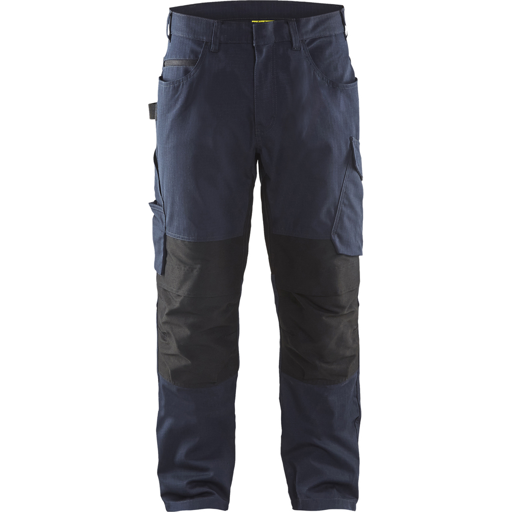 Blaklader Stretch Work Trousers, Dark Navy/Black