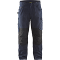 Blaklader Stretch Work Trousers, Dark Navy/Black