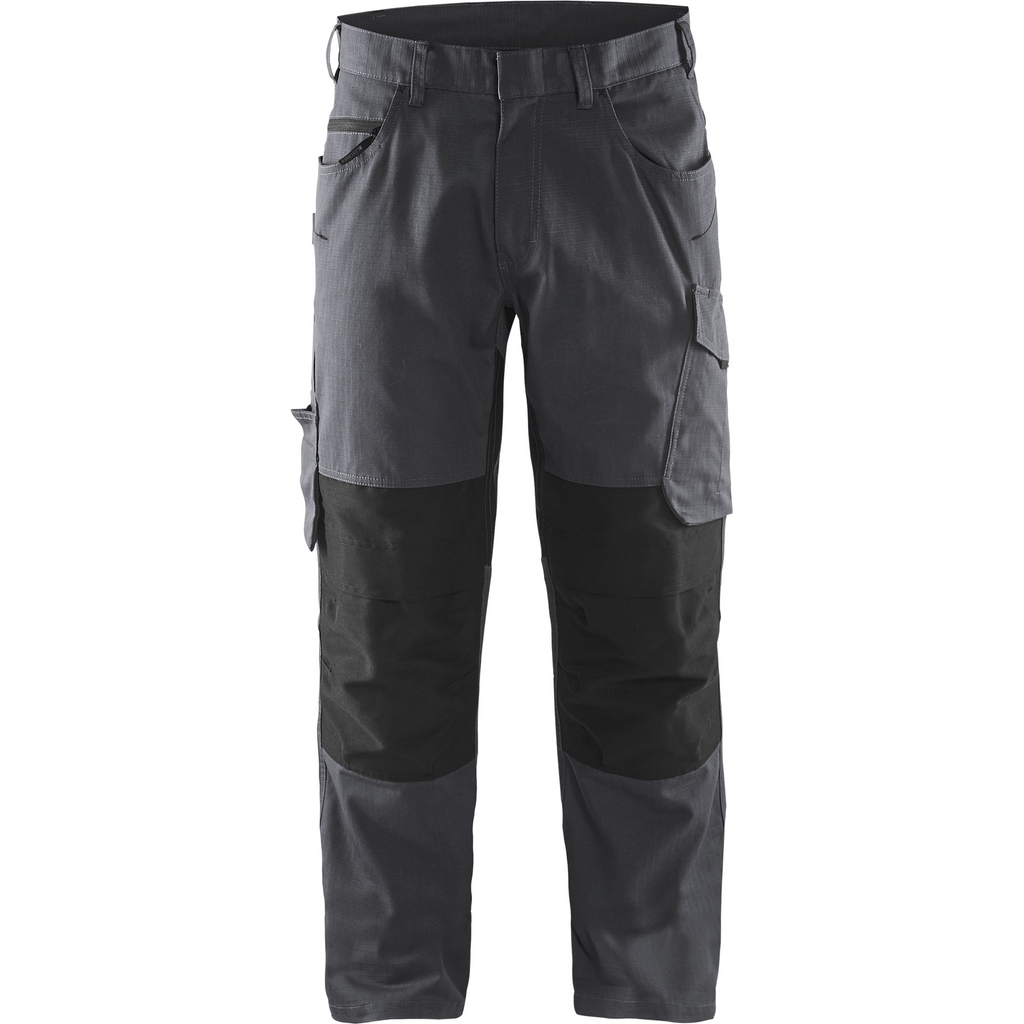 Blaklader Stretch Work Trousers, Mid Grey/Black