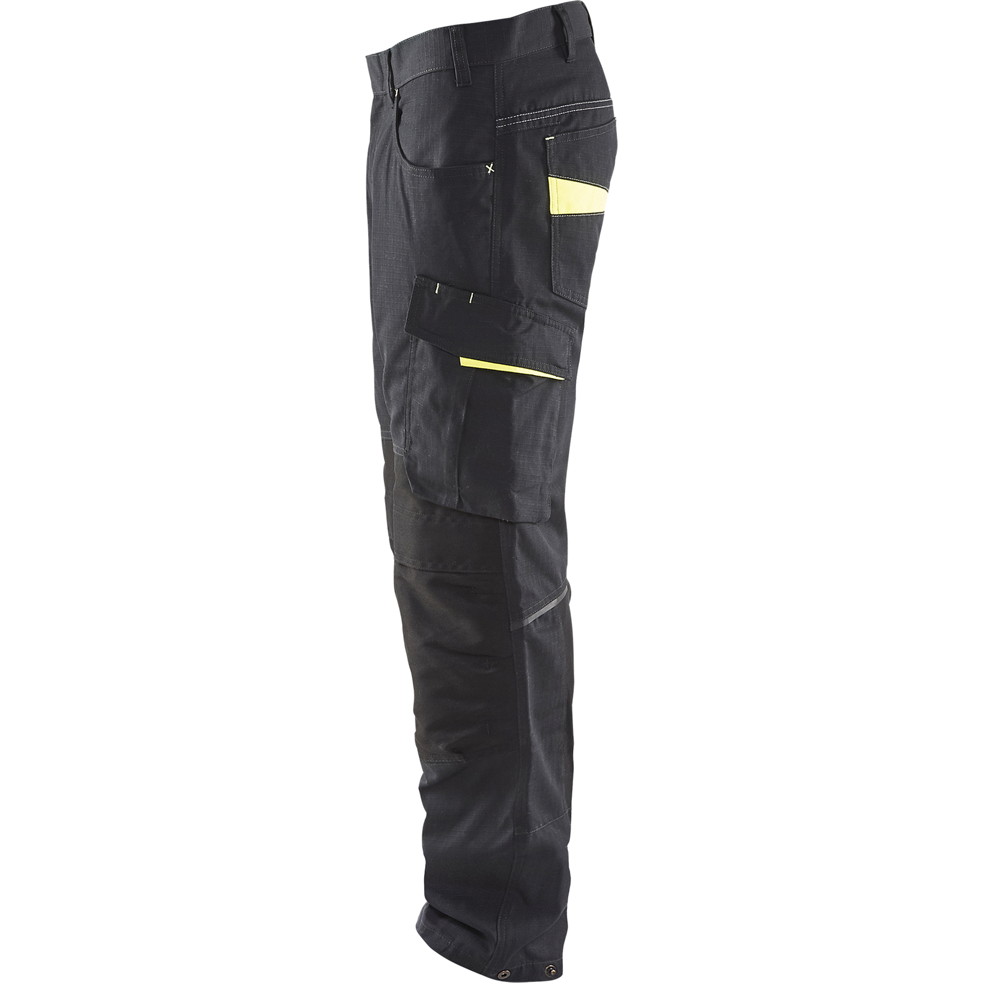 Blaklader Stretch Work Trousers, Black/Yellow (3)