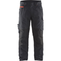 Blaklader Stretch Work Trousers, Black/Red