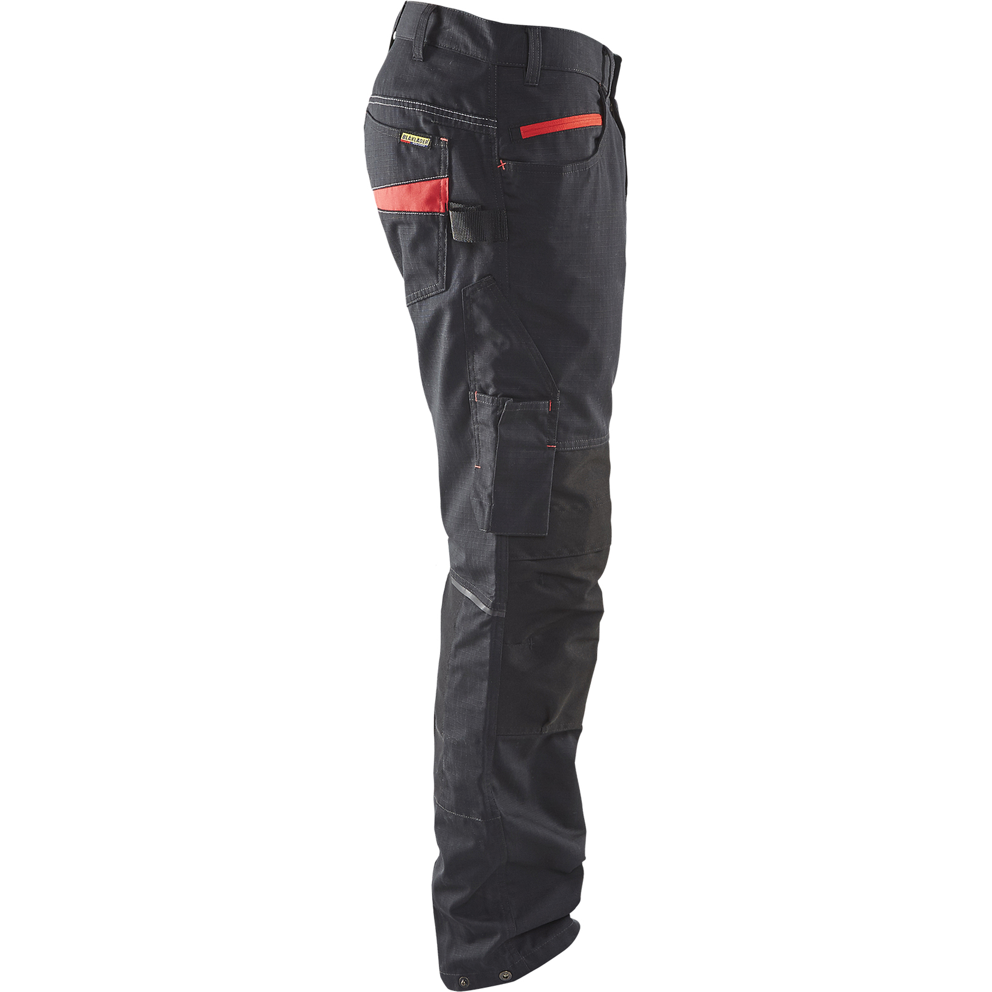 Blaklader Stretch Work Trousers, Black/Red (2)