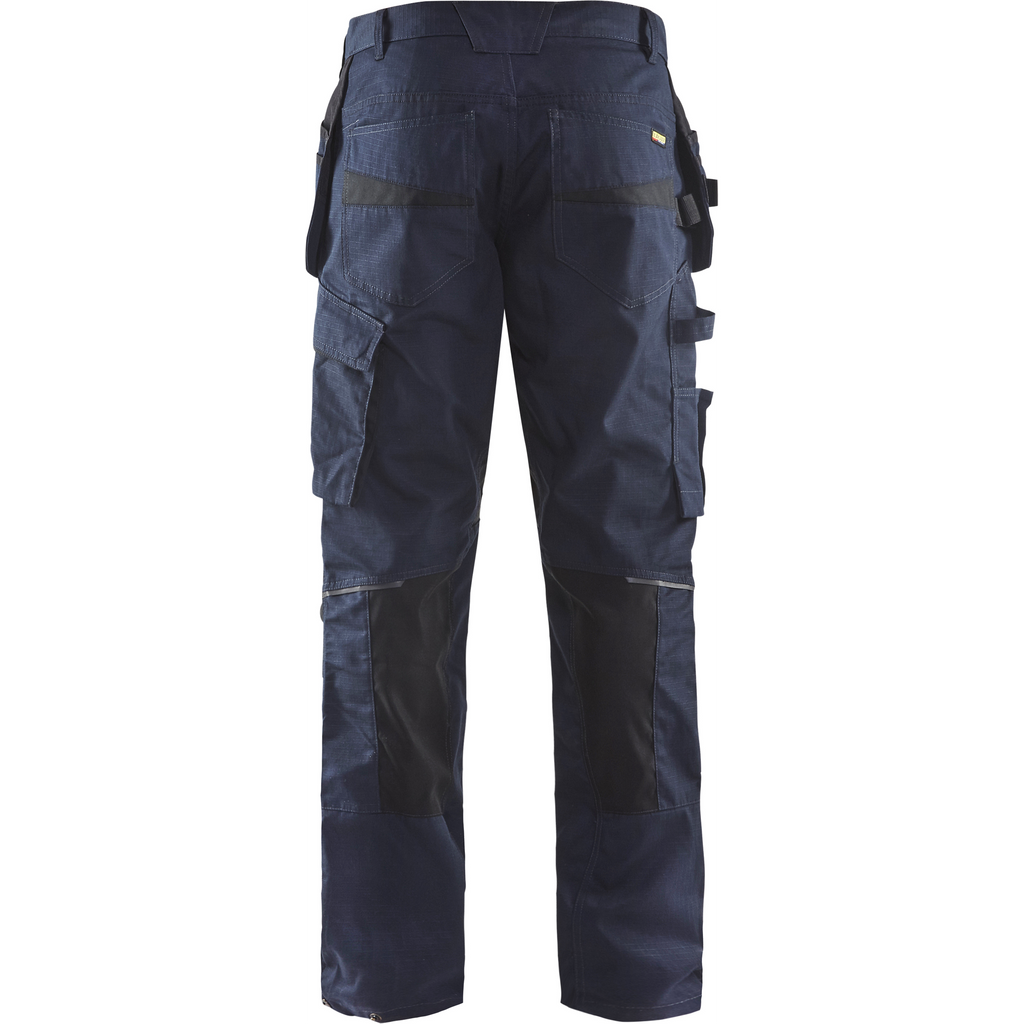 Blaklader Stretch Work Trousers with Tool Pockets, Dark Navy/Black (4)