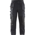 Blaklader Stretch Work Trousers with Tool Pockets, Black/Red