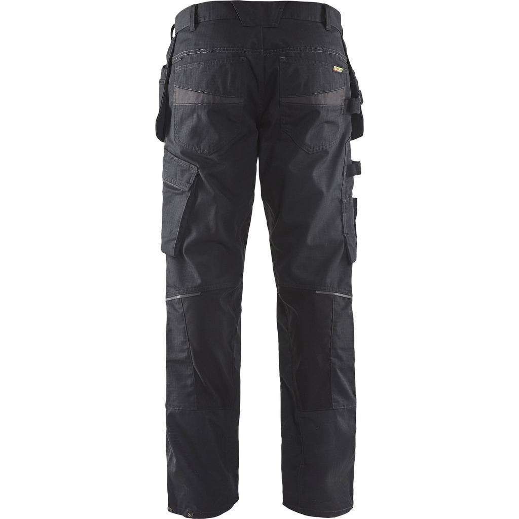Blaklader Stretch Work Trousers with Tool Pockets, Black/Dark Grey (4)