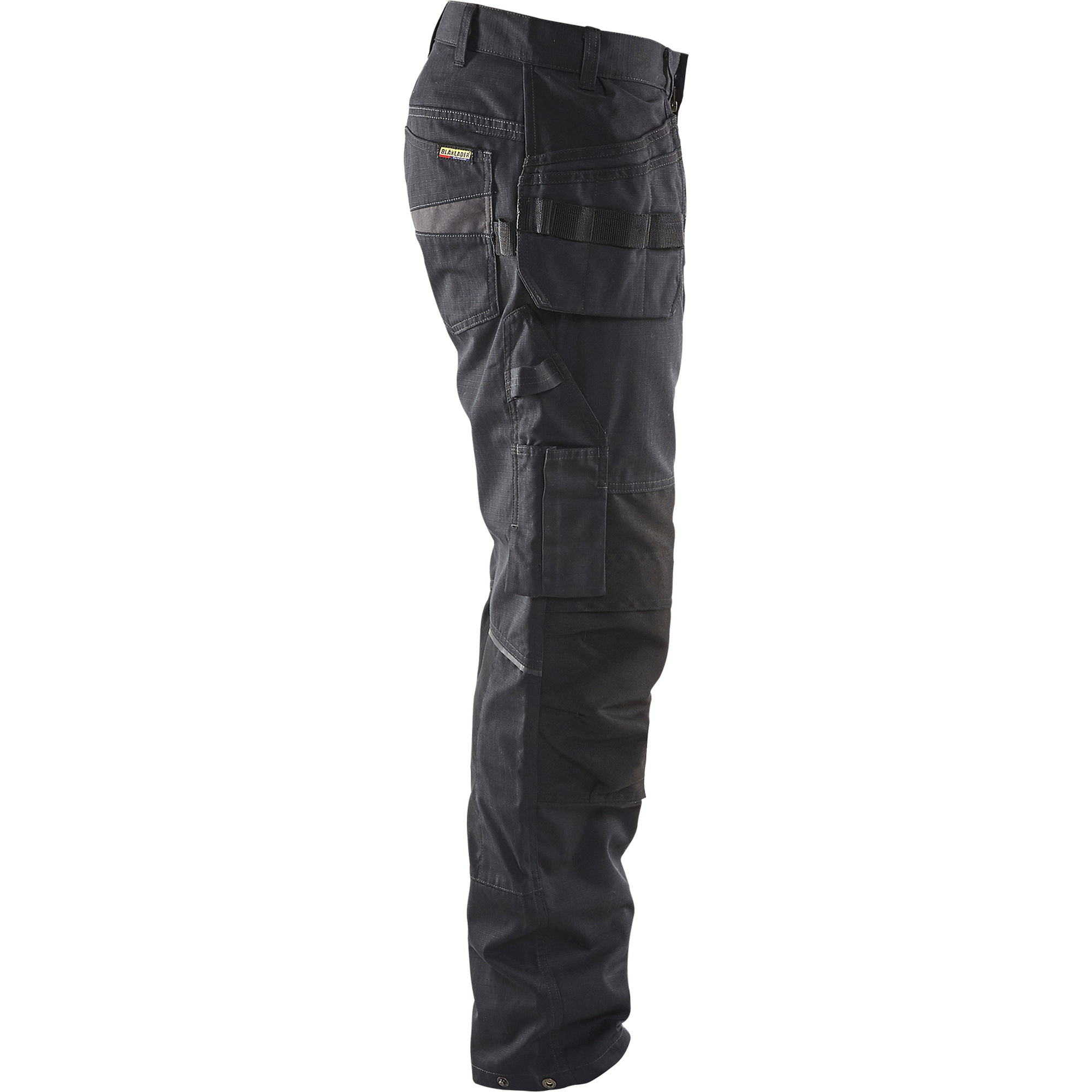 Blaklader Stretch Work Trousers with Tool Pockets, Black/Dark Grey (2)