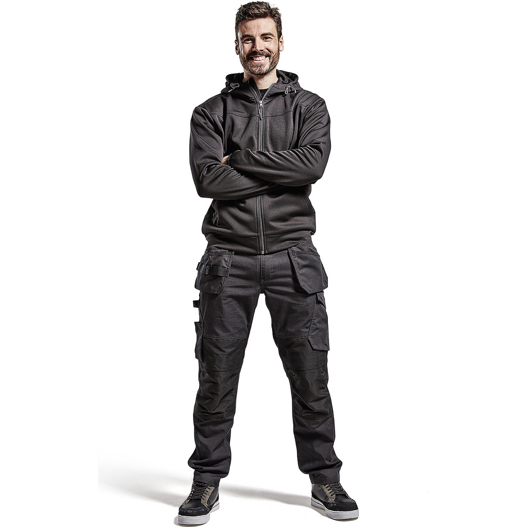 Blaklader Stretch Work Trousers with Tool Pockets, Black/Dark Grey (5)