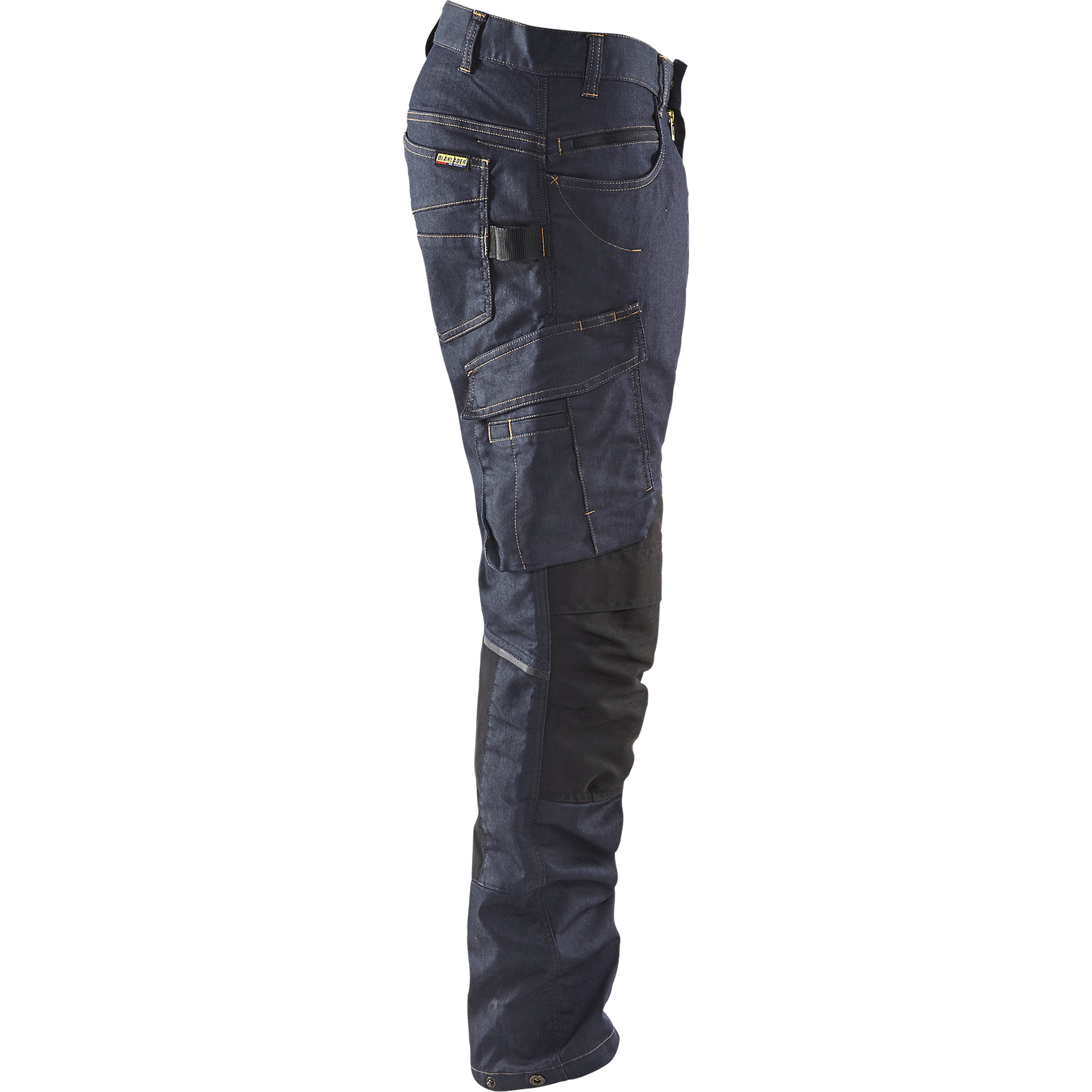Blaklader Denim Stretch Work Trousers, Navy/Black (2)