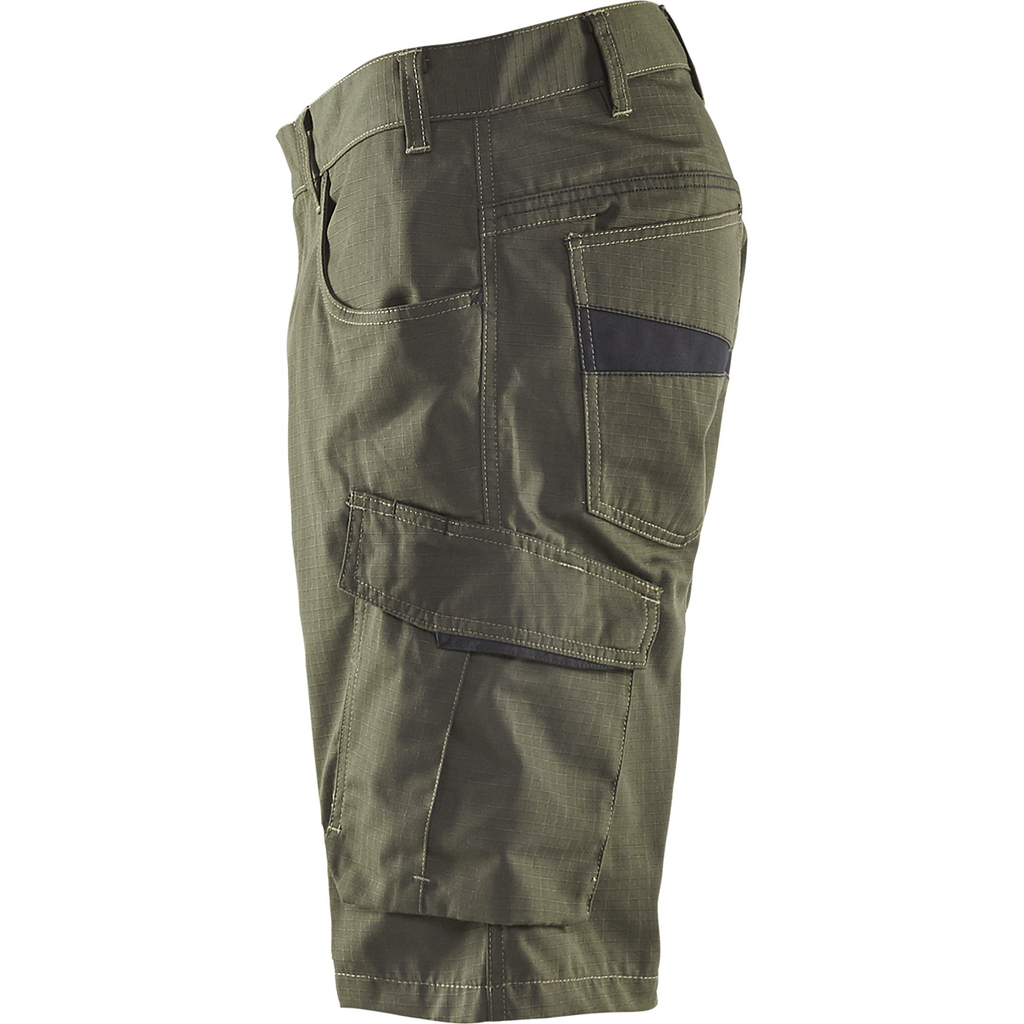 Blaklader Shorts, Dark Olive Green/Black (3)