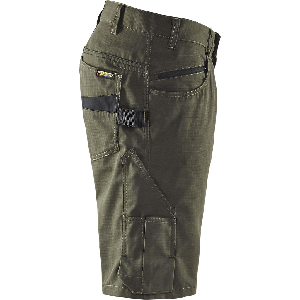 Blaklader Shorts, Dark Olive Green/Black (2)