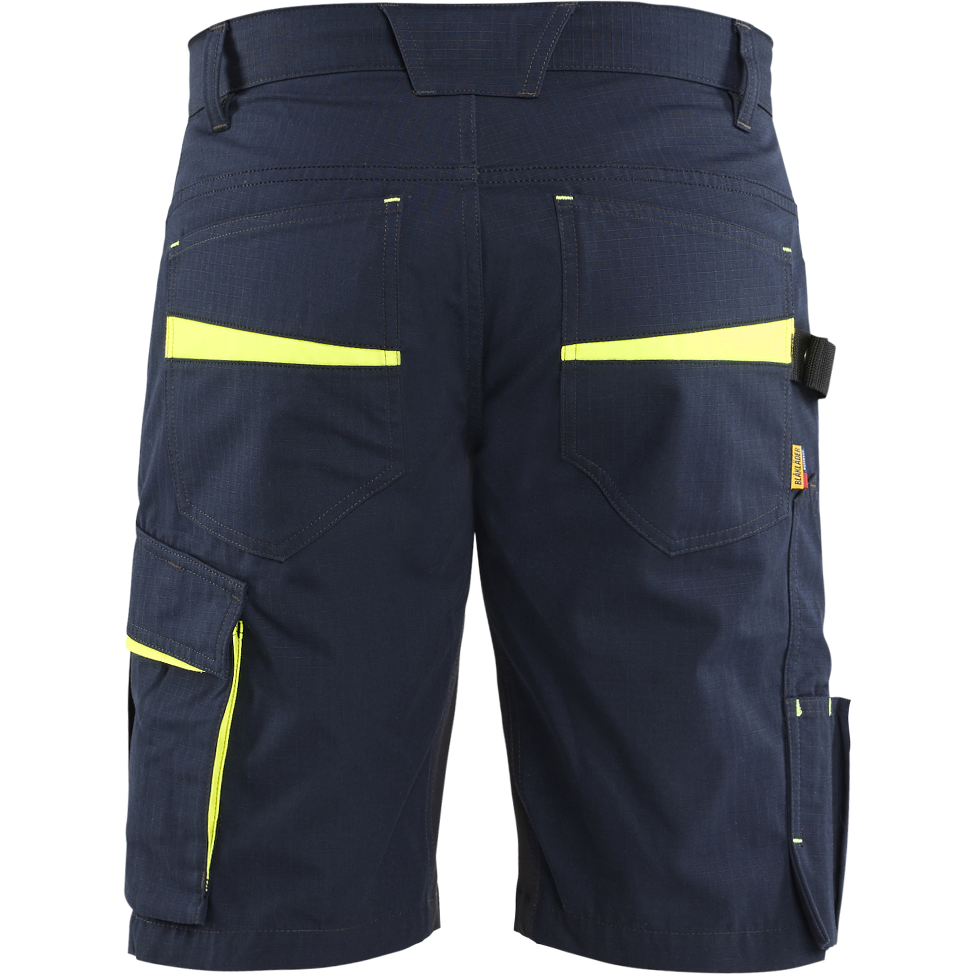 Blaklader Shorts, Dark Navy/Yellow (4)