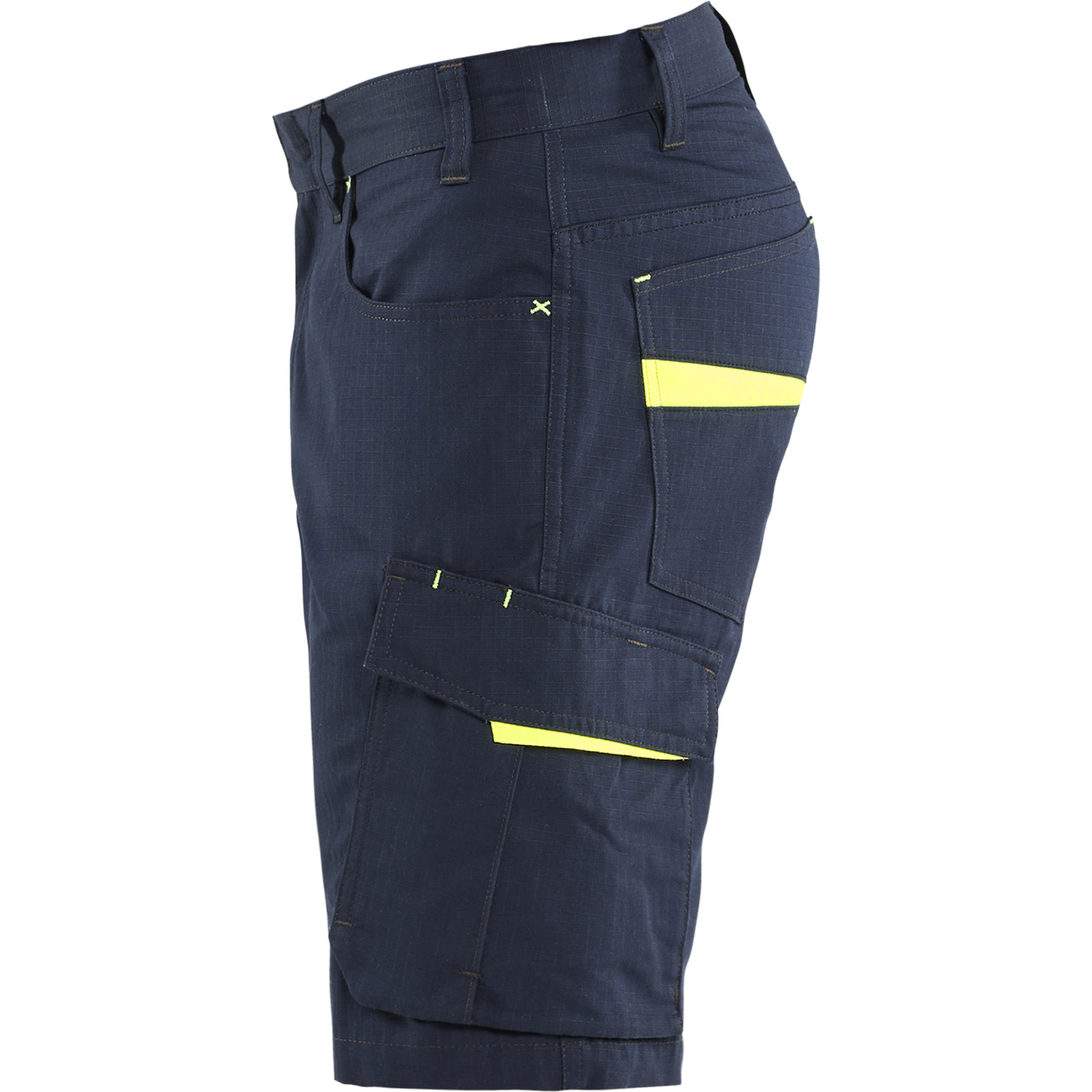 Blaklader Shorts, Dark Navy/Yellow (3)