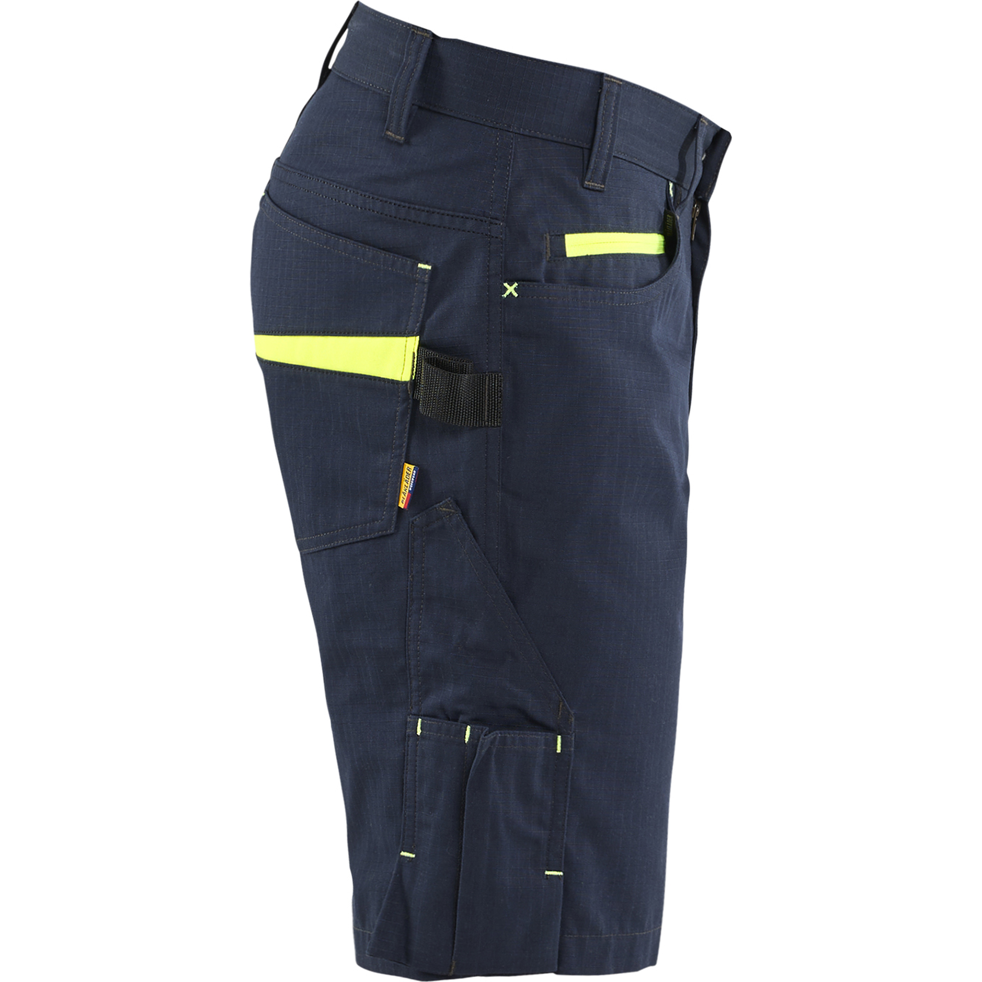 Blaklader Shorts, Dark Navy/Yellow (2)