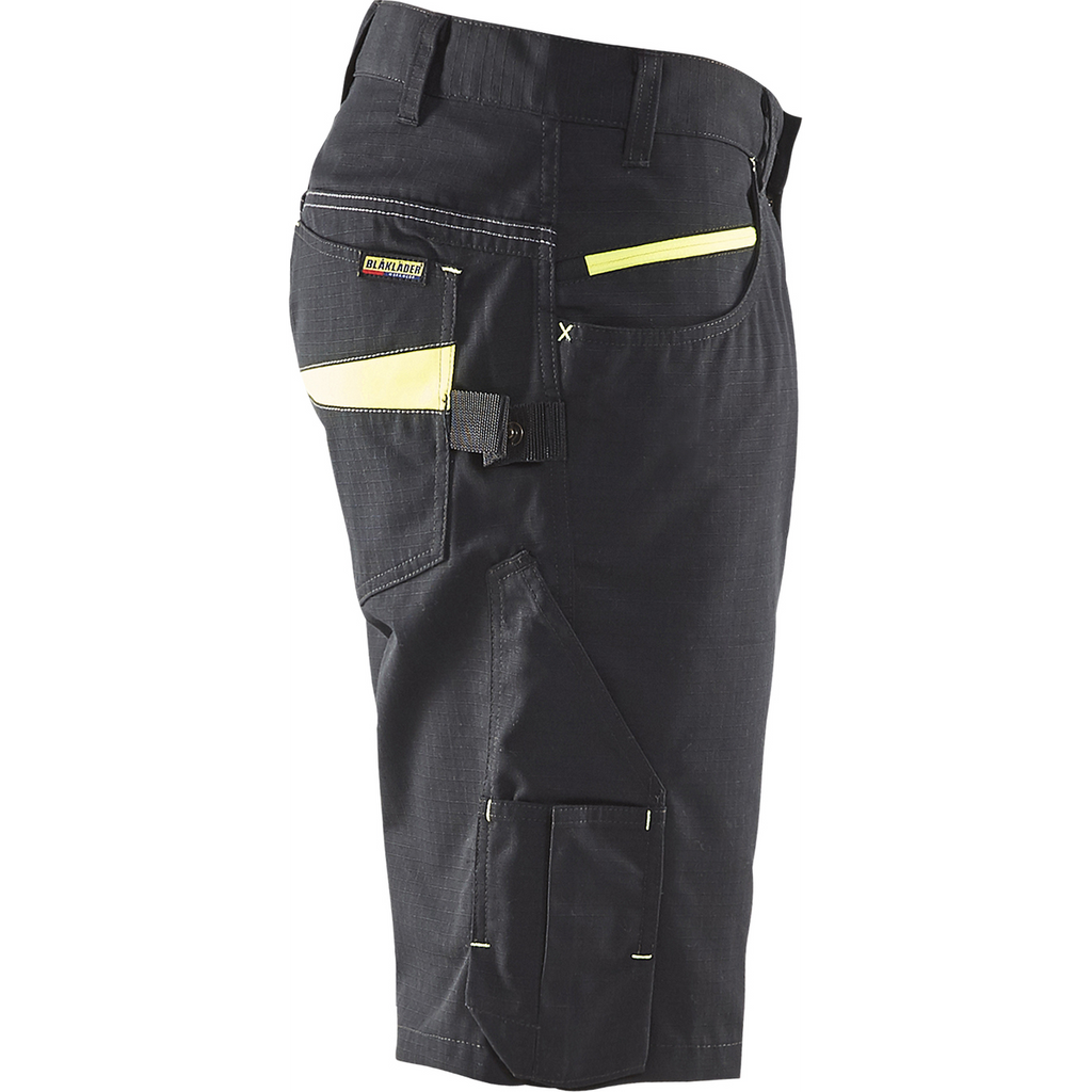 Blaklader Shorts, Black/Yellow (2)