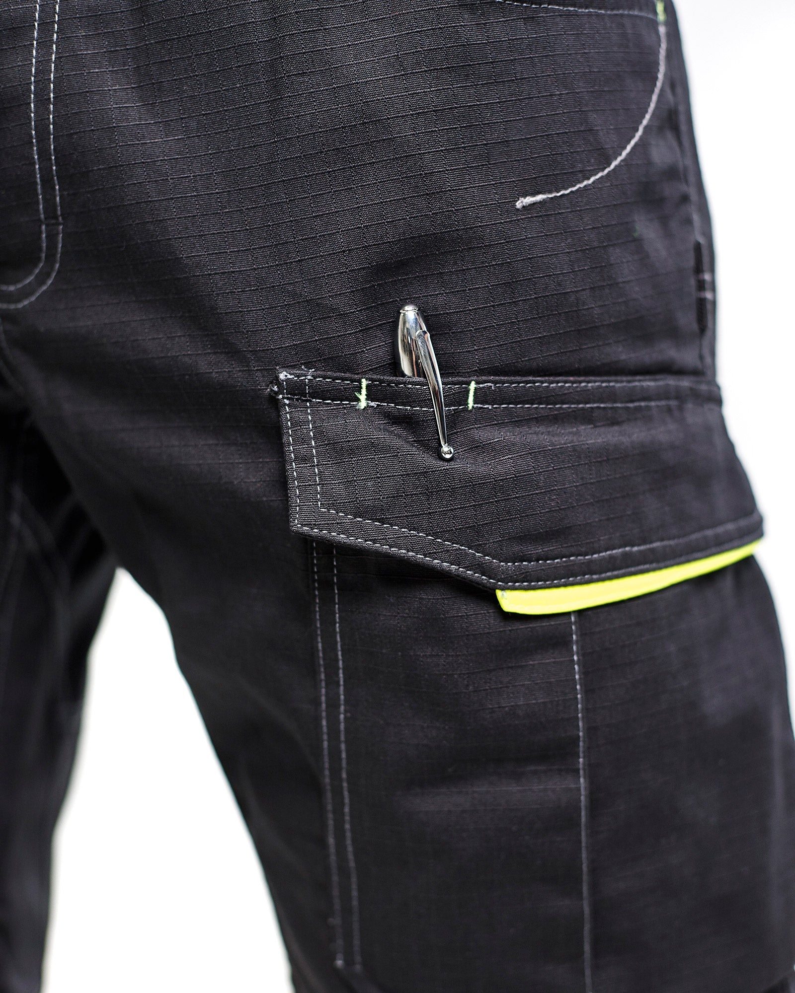 Blaklader Shorts, Black/Yellow (7)